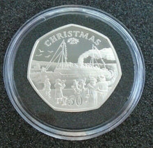 Load image into Gallery viewer, ISLE OF MAN IOM CHRISTMAS SILVER PROOF 50P VARIOUS YEARS POBJOY MINT BOX/COA Cc1
