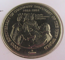 Load image into Gallery viewer, 1492-1992 CHRISTOPHER COLUMBUS 500TH ANNIVERSARY 5 CROWNS COIN COVER PNC

