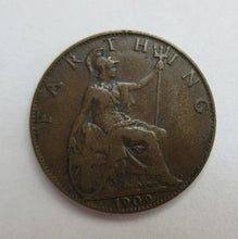 Load image into Gallery viewer, 1902 EDWARD VII DARKENED BRONZE FARTHING EF SPINK REF 3992 CC4
