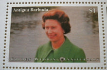 Load image into Gallery viewer, 1947-1997 THE GOLDEN WEDDING ANNIVERSARY QEII PP ANTIGUA BARBUDA 6 MNH STAMPS
