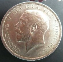 Load image into Gallery viewer, 1918 GEORGE V BARE HEAD FIRST COIN HALF 1/2 CROWN SPINK 4011 CROWNED SHIELD Cc4
