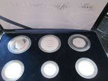 Load image into Gallery viewer, 2007 UK FAMILY SILVER PROOF 6 COIN SET  - boxed/coa with £5 2008 prince of wales
