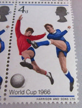 Load image into Gallery viewer, 1966 ENGLAND WINNERS WORLD CUP 1966 4d 12x STAMPS MNH CLEAR FRONTED STAMP HOLDER
