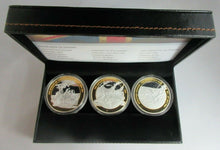 Load image into Gallery viewer, 1929-1945 DEFINING MOMENTS OF WWII MEDALLION SET OF THREE WITH BOX &amp; INFO SHEET
