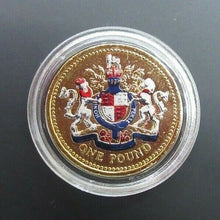 Load image into Gallery viewer, UK Queen Elizabeth II Gold Rhodium Platinum Enamelled coins 1 PENNY FLORIN ECT
