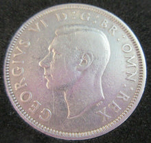 Load image into Gallery viewer, 1939 KING GEORGE VI BARE HEAD .500 SILVER FLORIN TWO SHILLING COIN WITH CAPSULE
