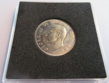 Load image into Gallery viewer, 1951 KING GEORGE VI BARE HEAD PROOF ENGLISH ONE SHILLING COIN BOXED WITH COA
