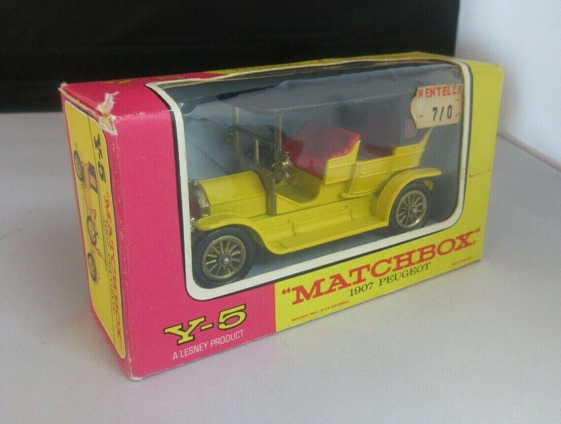 1907 Peugeot Y 5 Matchbox Models of Yesteryear Box Stunning