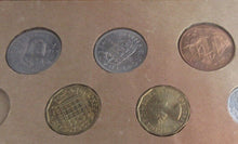 Load image into Gallery viewer, 1967 BUnc UK Coinage National Provincial Bank 9 Coin set in Pack 1/p - 1/2 Cr
