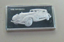 Load image into Gallery viewer, 1936 MAYBACH 15mm X 10mm 1.60gram SILVER INGOT WITH INFORMATION SLIP
