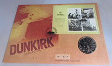 Load image into Gallery viewer, 2010 DUNKIRK 70TH ANNIVERSARY OPERATION DYNAMO MEDAL COVER PNC STAMPS/POSTMARKS
