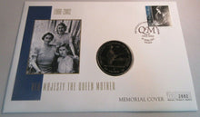 Load image into Gallery viewer, 1900-2002 HER MAJESTY THE QUEEN MOTHER GIBRALTAR PROOF 2002 CROWN COIN COVER PNC
