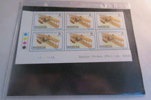 Load image into Gallery viewer, 1978 RHODESIA 75 YEARS POWERED FLIGHT 1903-1978 4C BLOCK 6 STAMPS MNH T/LIGHTS
