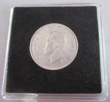 Load image into Gallery viewer, 1938 KING GEORGE VI SILVER SHILLING SCOTTISH EF+ IN QUADRANT CAPSULE
