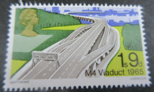 Load image into Gallery viewer, 1968 M4 VIADUCT BRIDGE 1s 9d X 1 STAMP &amp; ABERFELDY BRIDGE 9d X 2 STAMPS MNH
