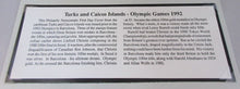 Load image into Gallery viewer, 1992 OLYMPIC GAMES TURKS &amp; CAICOS BUNC FIVE CROWNS COIN COVER PNC
