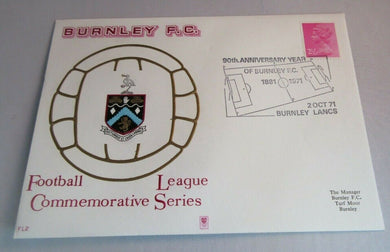 1970's VINTAGE FOOTBALL STAMP COVER BURNLEY FC