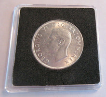 Load image into Gallery viewer, 1939 KING GEORGE VI FLORIN TWO SHILLINGS COIN aUNC .500 SILVER IN CAPSULE &amp; BOX
