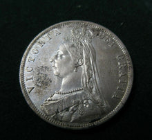 Load image into Gallery viewer, 1887 bunc VICTORIA HALF CROWN JUBILEE BUST Spink 3923 SCARCE COIN
