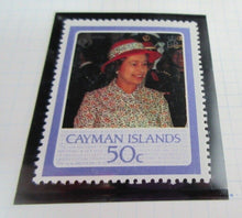 Load image into Gallery viewer, 1986 QUEEN ELIZABETH II 60TH BIRTHDAY CAYMAN ISLANDS STAMPS &amp; ALBUM SHEET
