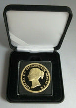 Load image into Gallery viewer, 2001 UNA &amp; THE LION HALLMARKED GOLD PLATED SILVER PROOF RESTRIKE IN QUAD CAPSULE
