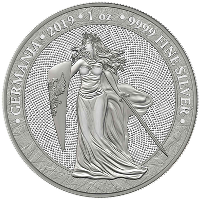 2019 Germania 5 Mark 1oz .999 fine Silver Bullion Coin 1st Year of release