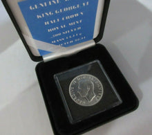 Load image into Gallery viewer, 1941 GEORGE VI SILVER HALF CROWN SPINK REF 4080 UNC QUAD CAP BOXED WITH COA A2
