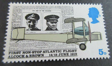 Load image into Gallery viewer, 1969 FIRST NON STOP ATLANTIC FLIGHT 5d 11 STAMPS MNH
