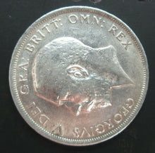 Load image into Gallery viewer, 1917 GEORGE V BARE HEAD FIRST COIN HALF 1/2 CROWN SPINK 4011 CROWNED SHIELD Cc1
