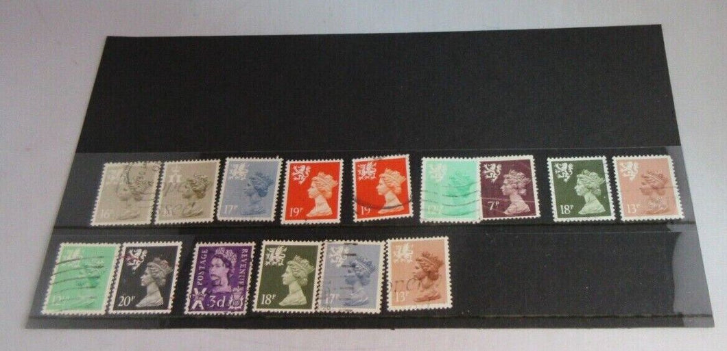 WALES LOW VALUE DEFINITIVE ISSUE STAMPS WITH CLEAR FRONTED STAMP HOLDER