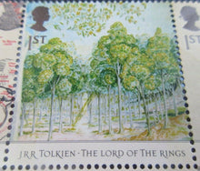 Load image into Gallery viewer, 2004 JRR TOLKIEN LORD OF THE RINGS 1ST CLASS SET TEN STAMPS MNH IN STAMP HOLDER
