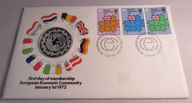 1973 FIRST DAY OF MEMBERSHIP EUROPEAN ECONOMIC COMMUNITY JAN 1973 PNC J PINCHES