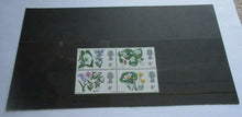 Load image into Gallery viewer, 1966 FLOWERS 4d BLOCK OF 4 STAMPS MNH WITH CLEAR FRONTED STAMP HOLDER
