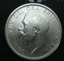 Load image into Gallery viewer, 1919 GEORGE V BARE HEAD FIRST COIN HALF 1/2 CROWN SPINK 4011 CROWNED SHIELD Cc2
