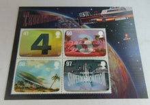 Load image into Gallery viewer, 4Thunderbirds Lenticular 3D Effect postage Stamps ,Mini Sheet Gerry Anderson MNH
