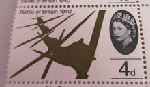 Load image into Gallery viewer, 1965 QEII BATTLE OF BRITAIN 1940 4d 16 x PRE DECIMAL STAMPS MNH IN STAMP HOLDER
