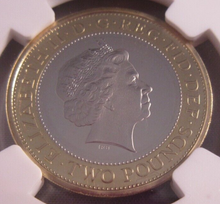 Load image into Gallery viewer, 2013 UK LONDON UNDERGROUND PF70 ULTRA CAMEO NGC SLABBED COIN
