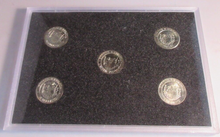 Load image into Gallery viewer, 1992 PATTERN ECU 5 COIN SET PROOF ENG IRE SCOT WALES UK IN ROYAL MINT BLUE BOOK
