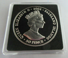 Load image into Gallery viewer, 2002 QEII GOLDEN JUBILEE ORB &amp; SCEPTER 50P CROWN COLOURED PROOF BOX &amp; COA
