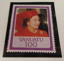 Load image into Gallery viewer, 1986 QUEEN ELIZABETH II 60TH BIRTHDAY  VANUATU STAMPS &amp; ALBUM SHEET
