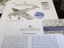 Load image into Gallery viewer, £5 Proof Coin First Day Covers Colourised Rare Unusual Battle of Britain WWII BU
