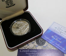 Load image into Gallery viewer, 2000 ALDENEY £5 FIVE Pounds Silver Proof Crown Coin Q.M 100TH BIRTHDAY BOX/COA
