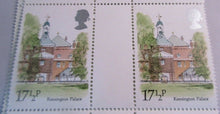 Load image into Gallery viewer, 1980 LONDON LANDMARKS KENSINGTON PALACE 17 1/2p GUTTER PAIRS 20 STAMPS MNH
