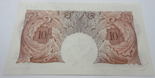 Load image into Gallery viewer, 1950 BANK OF ENGLAND MARCH 1950 O&#39;BRIEN UNC 10 SHILLING BANK NOTE J86Y 121623
