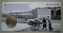 Load image into Gallery viewer, 1948-1949 THE BERLIN AIRLIFT - NICKEL BRASS - PHILATELIC MEDALLIC COVER PNC
