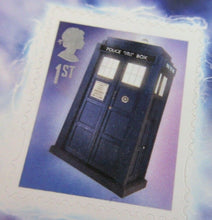 Load image into Gallery viewer, DR WHO 1963-2013 SET OF FIVE STAMPS PRESENTED IN STAMP HOLDER
