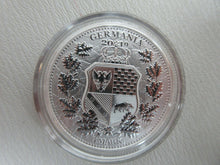 Load image into Gallery viewer, 2019 GERMANIA MINT 5 MARK ALLEGORIES COLUMBIA &amp; GERMANIA 1oz SILVER BU WITH COA
