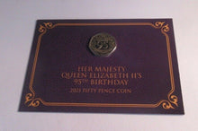 Load image into Gallery viewer, HM Queen Elizabeth II&#39;s 95th Birthday Gibraltar 50p Coin With Gold Ink In Pack
