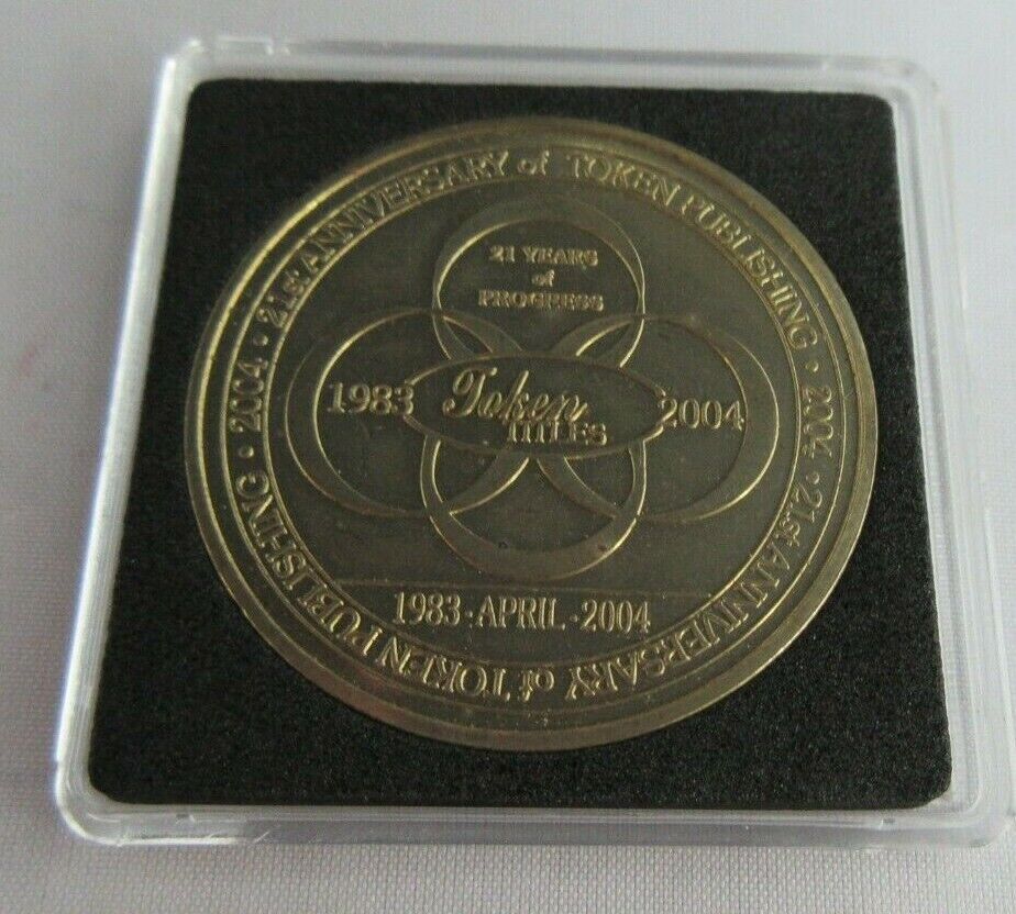 1983-2004 TOKEN TITLES 21ST ANNIVERSARY PROOF MEDALLION & QUADRANT CAPSULE