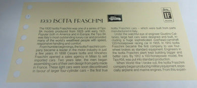 1930 ISOTTA FRASCHINI 15mm X 10mm 1.60gram SILVER INGOT WITH INFORMATION SLIP